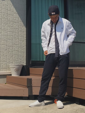 「ZARA MAN」｜「アイテム（その他アウター）」を使った、イナヅミさん（メンズ・171cm）の春コーディネート