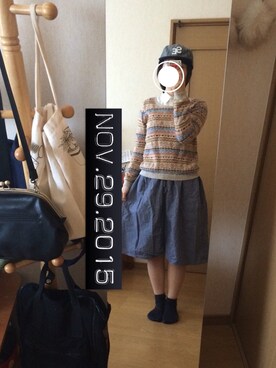 may▽さん（レディース・157cm）の秋コーディネート