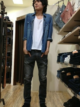 いしさん（メンズ・185cm）の夏コーディネート