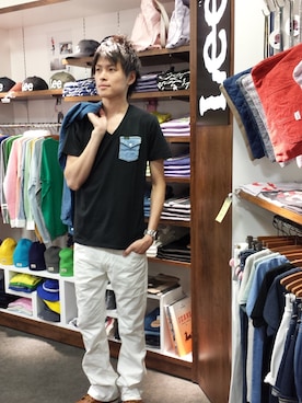 いしさん（メンズ・185cm）の夏コーディネート