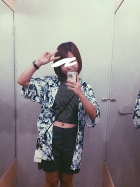 「MONKI（モンキ）のアイテム（ノーカラージャケット）」を使った、kalinさん（レディース・158cm）の秋コーディネート