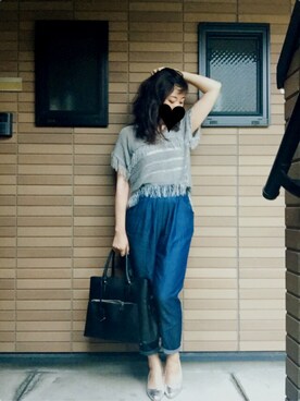 「choosy chu（チュージーチュー）のアイテム」を使った、彩さん（レディース・158cm）の夏コーディネート