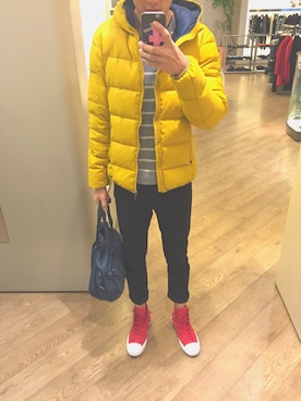「ESPRIT（エスプリ）のアイテム（トップス）」を使った、床さん（メンズ・182cm）の冬コーディネート