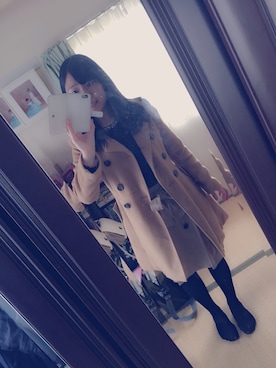「美容室」｜「アイテム（その他アウター）」を使った、momoeさん（レディース・159cm）の春コーディネート