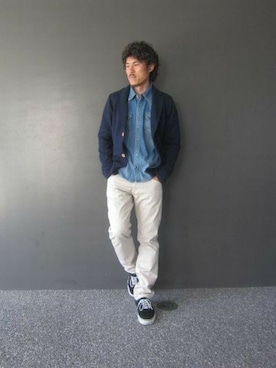 「TMT（ティーエムティー）のアイテム」を使った、TMT STAFFさん（メンズ・180cm）の春コーディネート