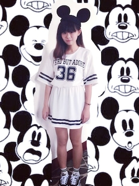 「skirt」｜「アイテム（キャップ）」を使った、Patrice Huangさん（レディース・158cm）の夏コーディネート