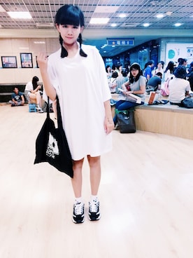 「素T」｜Patrice Huangさん（レディース・158cm）の夏コーディネート
