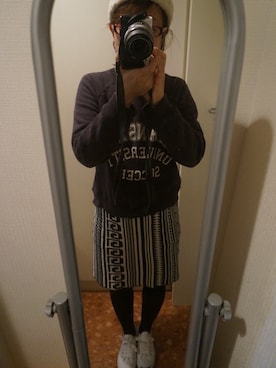 「スエット」｜みーたんさん（レディース・157cm）の冬コーディネート