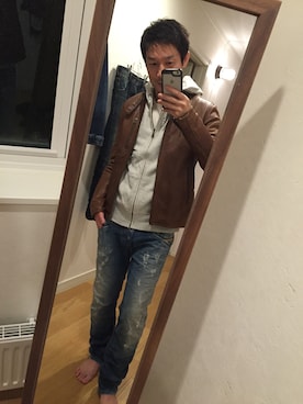 「McGREGOR CLASSIC（マックレガークラシック）のアイテム（トップス）」を使った、タリザックさん（メンズ・175cm）の秋コーディネート