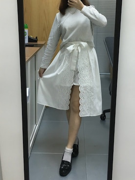 「PULL&BEAR（プルアンドベア）のアイテム（パンプス）」を使った、Toppyさん（レディース・152cm）の春コーディネート