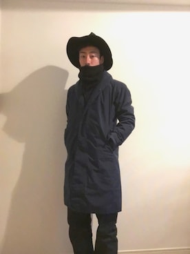 「寒さには勝てない」｜.___ll___さん（メンズ・168cm）の冬コーディネート