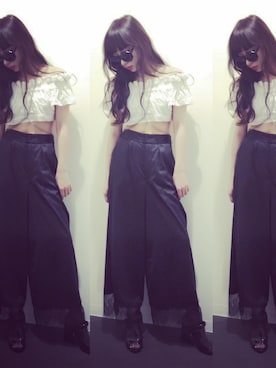 「Fallin'（フォーリン）のアイテム」を使った、西もなか（FICTION TOKYO）さん（レディース・160cm）の秋コーディネート