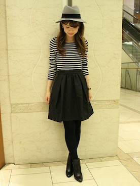 「アイテム（タイツ/ストッキング）」を使った、AYAさん（レディース・160cm）の冬コーディネート