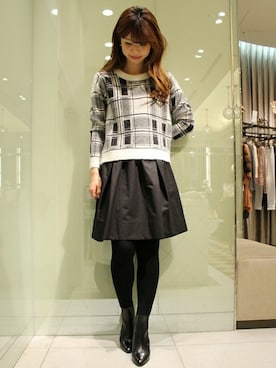 「Noble（ノーブル）のアイテム（ブーツ）」を使った、AYAさん（レディース・160cm）の冬コーディネート