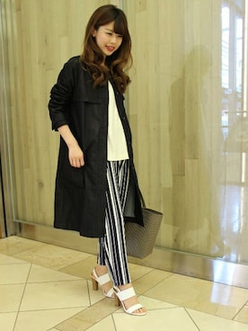 「デニムコート」｜AYAさん（レディース・160cm）の冬コーディネート