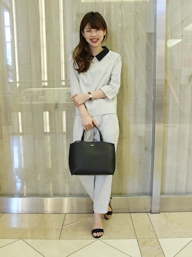 「Noble（ノーブル）のアイテム（バッグ）」を使った、AYAさん（レディース・160cm）の冬コーディネート