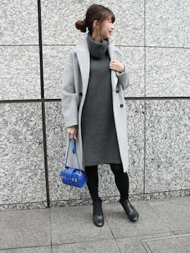 「Noble（ノーブル）のアイテム（ブーツ）」を使った、AYAさん（レディース・160cm）の秋コーディネート