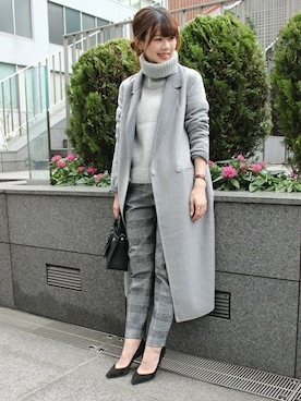 「Noble（ノーブル）のアイテム（バッグ）」を使った、AYAさん（レディース・160cm）の秋コーディネート