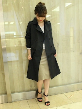 「Noble（ノーブル）の【CAROLYN COLBY】チョーカーネックレス◆（チョーカー）」を使った、AYAさん（レディース・160cm）の冬コーディネート