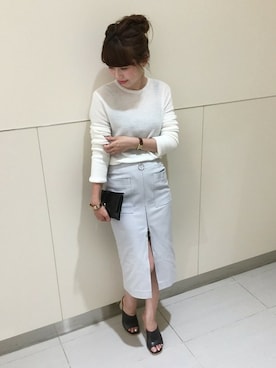 「サボ」｜AYAさん（レディース・160cm）の夏コーディネート