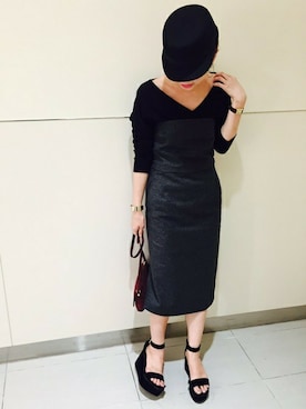 「Noble（ノーブル）のアイテム（ワンピース）」を使った、AYAさん（レディース・160cm）の夏コーディネート