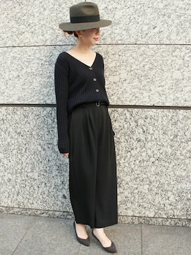 「Noble（ノーブル）のアイテム（その他パンツ）」を使った、AYAさん（レディース・160cm）の秋コーディネート