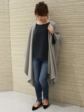 「Noble（ノーブル）のアイテム（デニムパンツ）」を使った、AYAさん（レディース・160cm）の秋コーディネート