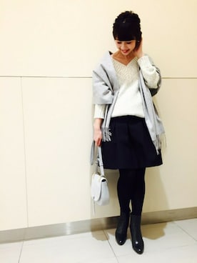 「Noble（ノーブル）のアイテム（バッグ）」を使った、AYAさん（レディース・160cm）の秋コーディネート