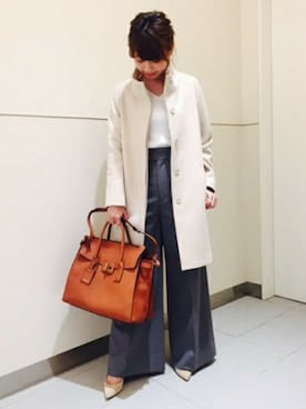 「Noble（ノーブル）のアイテム（その他アウター）」を使った、AYAさん（レディース・160cm）の冬コーディネート