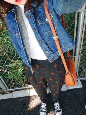 「UNIQLO（ユニクロ）のアイテム（トップス、ホワイト系）」を使った、しぃさん（レディース・160cm）の冬コーディネート