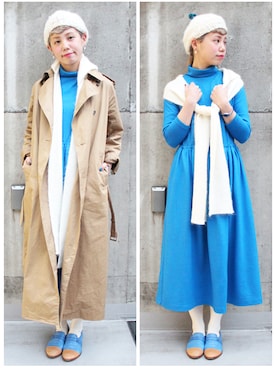 aknさん（レディース・159cm）の秋コーディネート