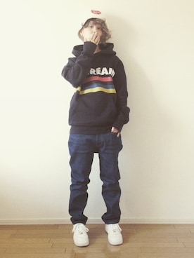 aknさん（レディース・159cm）の冬コーディネート