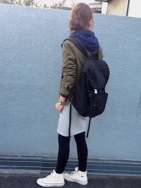 「Anoutcommune（アナウトコミューン）のアイテム」を使った、yukoさん（レディース・168cm）の冬コーディネート