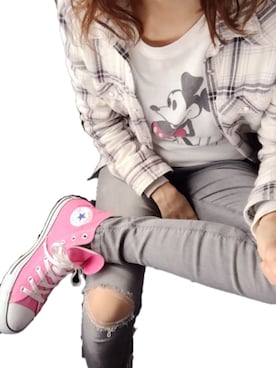 「min@RNA（ミンアットアールエヌエー）のアイテム」を使った、mikippeさん（レディース・168cm）の春コーディネート