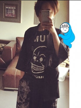 「musium div（musium div）のアイテム」を使った、唐王木木さん（レディース・162cm）の秋コーディネート