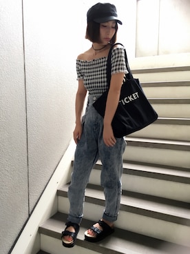 「アイテム（チョーカー）」を使った、ヤマキミさん（レディース・154cm・20代）の秋コーディネート
