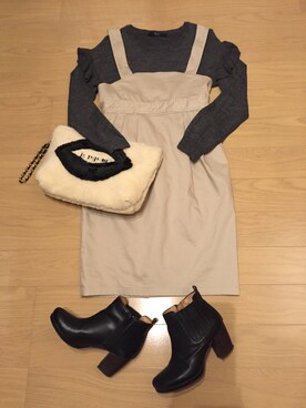 Runeさん（レディース・155cm）の冬コーディネート