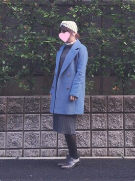 「Banner Barrett（バナーバレット）のアイテム（チェスターコート）」を使った、はるかさん（レディース・155cm）の秋コーディネート