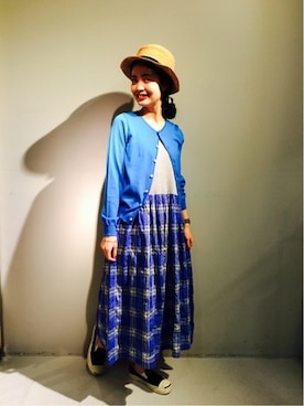 「アイテム（ワンピース）」を使った、MIYAさん（レディース・159cm）の冬コーディネート