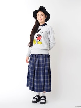 「アイテム（スウェット）」を使った、MIYAさん（レディース・159cm）の秋コーディネート