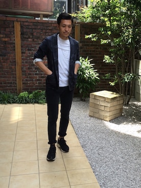 「迷彩コーデ」｜「アイテム（ジャケット/アウター）」を使った、YUJIさん（メンズ・176cm）の春コーディネート