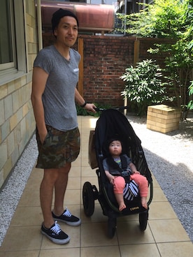 「N.HOOLYWOOD（N.ハリウッド）のアイテム（ニットキャップ/ビーニー）」を使った、YUJIさん（メンズ・176cm）の夏コーディネート