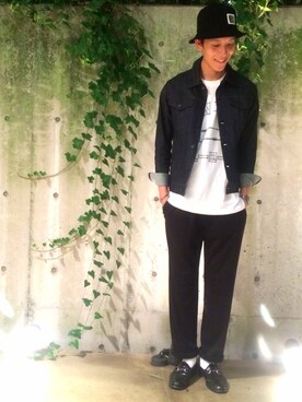 秦翔平さん（メンズ・180cm）の夏コーディネート