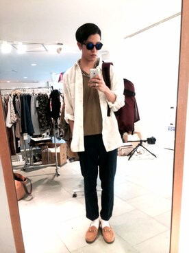 秦翔平さん（メンズ・180cm）の夏コーディネート