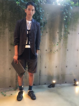 秦翔平さん(メンズ・180cm)の夏コーディネート