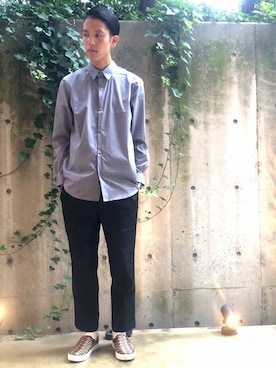 「GIGGER」｜秦翔平さん（メンズ・180cm）の秋コーディネート