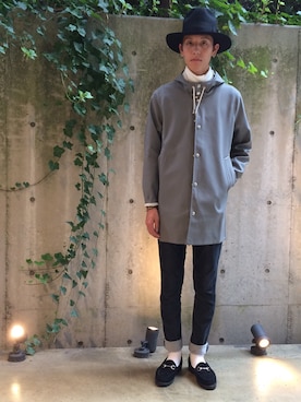 「stutterheim」｜秦翔平さん（メンズ・180cm）の秋コーディネート