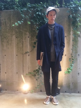 秦翔平さん（メンズ・180cm）の秋コーディネート