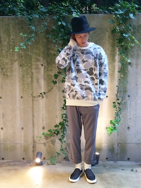 「GIGGER」｜秦翔平さん（メンズ・180cm）の秋コーディネート