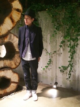 秦翔平さん（メンズ・180cm）の秋コーディネート